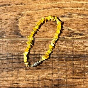 Yellow Beaded Bracelet
